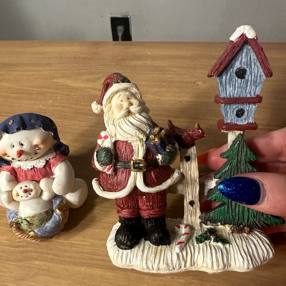 Christmas winter snowman, baby and Santa clause decor pieces - Picture 2 of 4